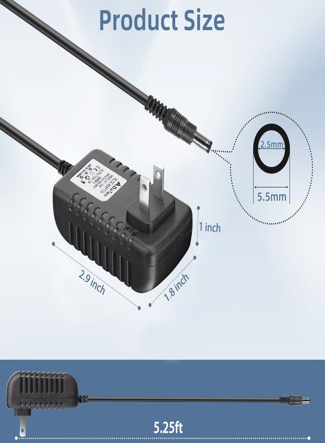 DaToo Aquarium Light LED Power Adapter AC 100-240V DC 12V 2A Replacement Power Adapter Fish Tank Light Power Supply Converter with Indicator Light - Image 2