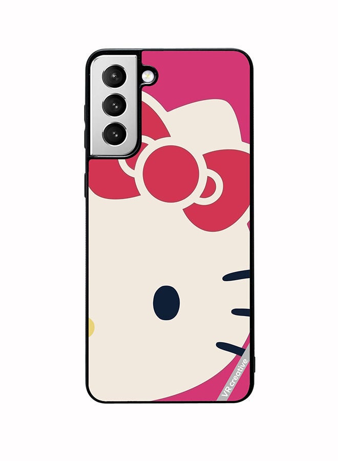 VR CREATIVE Protective Case Cover For Samsung Galaxy S22 5G Kitty Design Multicolour - Image 1