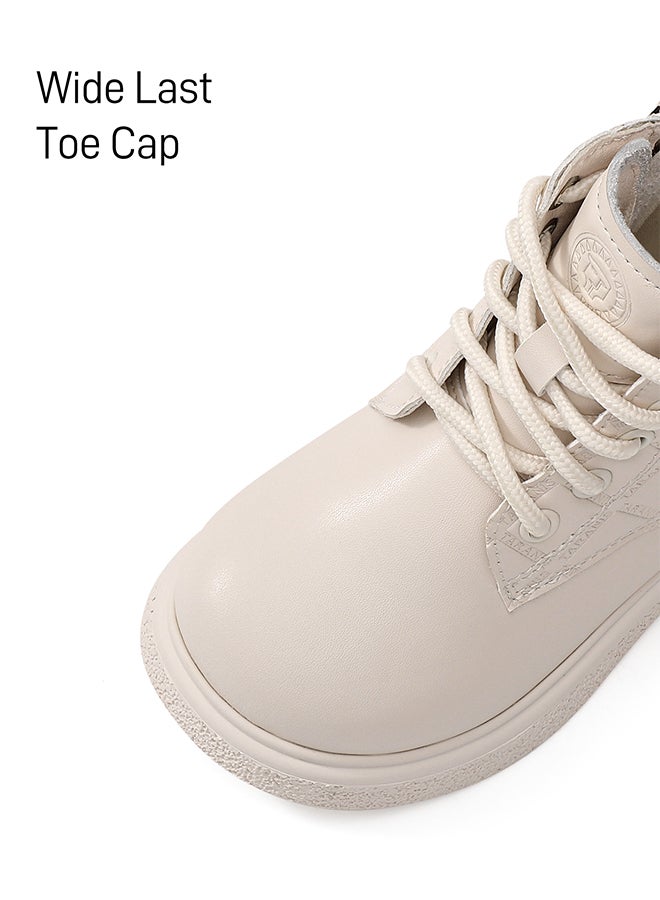 تارانيس حذاء تارانيس أبيض من الجلد للبنات - مبطن بشكل ماسي وناعم، مزود برباط للإغلاق - Image 2