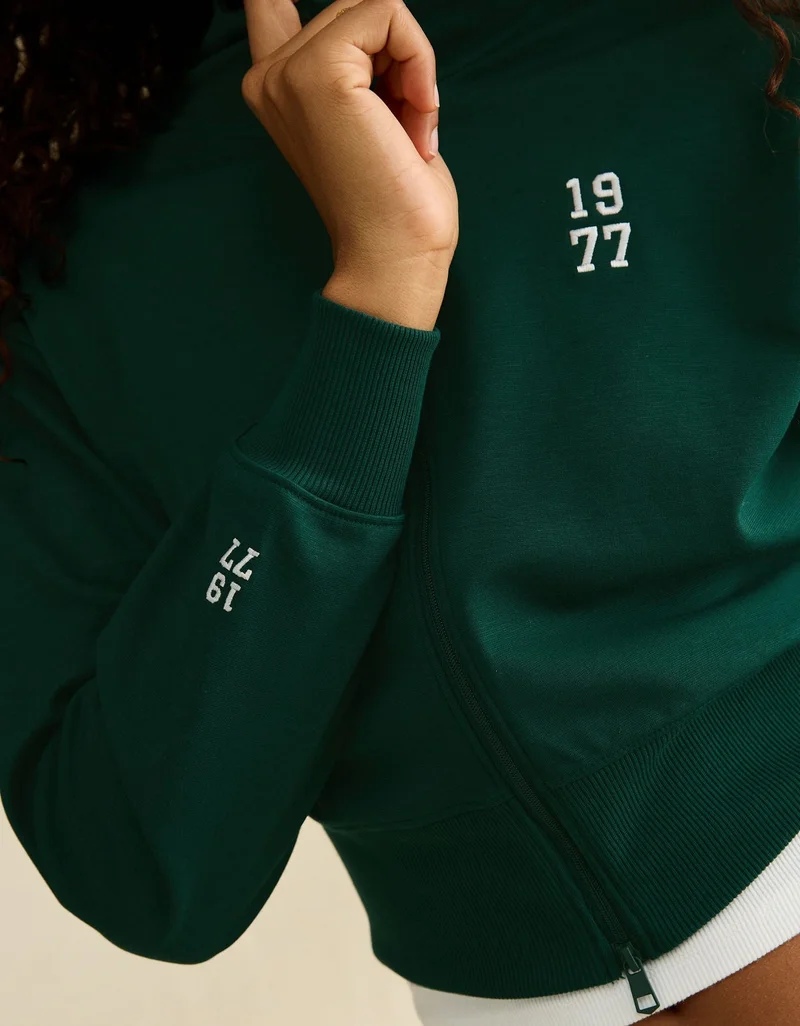American Eagle  AE Graphic Full-Zip Track Jacket  | Best Price UAE