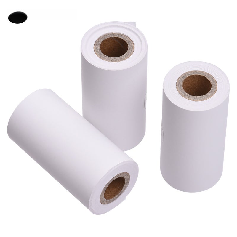 PAPERANG 3 Rolls 57x30mm Thermal Paper Roll Single-Color Paper Dark Pink on White Long-Lasting 5 Years for PAPERANG P1(S)/P2(S) Pocket Thermal Printer - Image 1