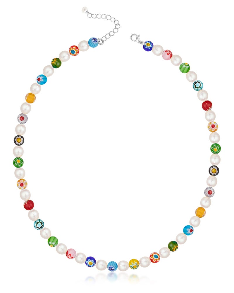 MIDDLUX Genuine Pearl Necklace for Women Men, 16 Inches Choker/ 20 Inches Necklace, 20 Inches Necklace, Pearl, No Gemstone - Image 1