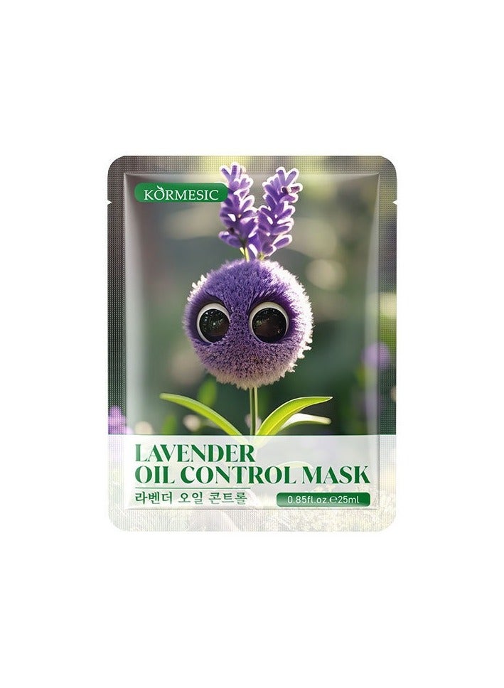 Kormesic Lavender Oil-Control Mask - 25ml x 5 Sheets  - Image 1