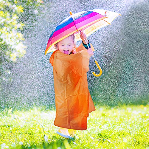 FISHOAKY Ponchos for Kids, Disposable Rain Ponchos Multi-Colored Raincoat for Camping Hiking Traveling Backpacking for Boys Girls, 4 Pack - Image 5