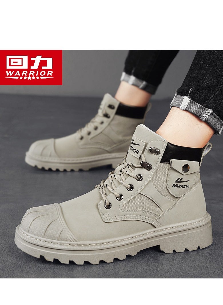 Warrior - Men's High Top Outdoor Waterproof Casual Shoes Martin Boots - Image 1