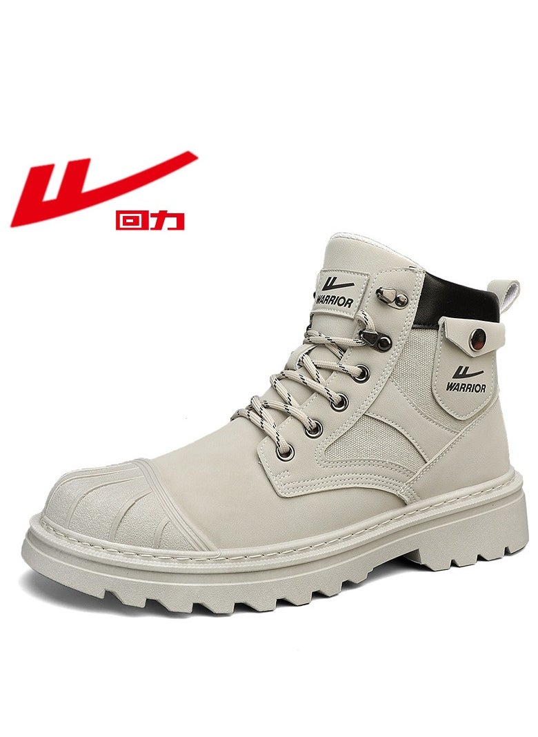 Warrior - Men's High Top Outdoor Waterproof Casual Shoes Martin Boots - Image 1