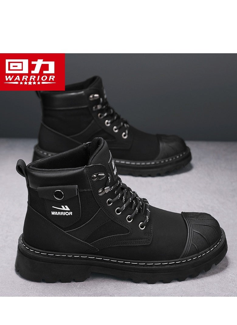 Warrior - Men's High Top Outdoor Waterproof Casual Shoes Martin Boots - Image 1