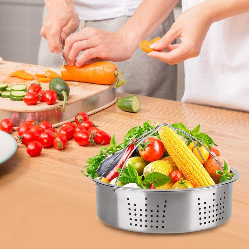 Acnusik 3 Qt Accessories Set for Pot, Compatible with Pot Accessories 3 Quart Only, Mini Accessory Including Sealing Ring Steamer Basket Springform Pan Egg Rack Trivet - Image 2