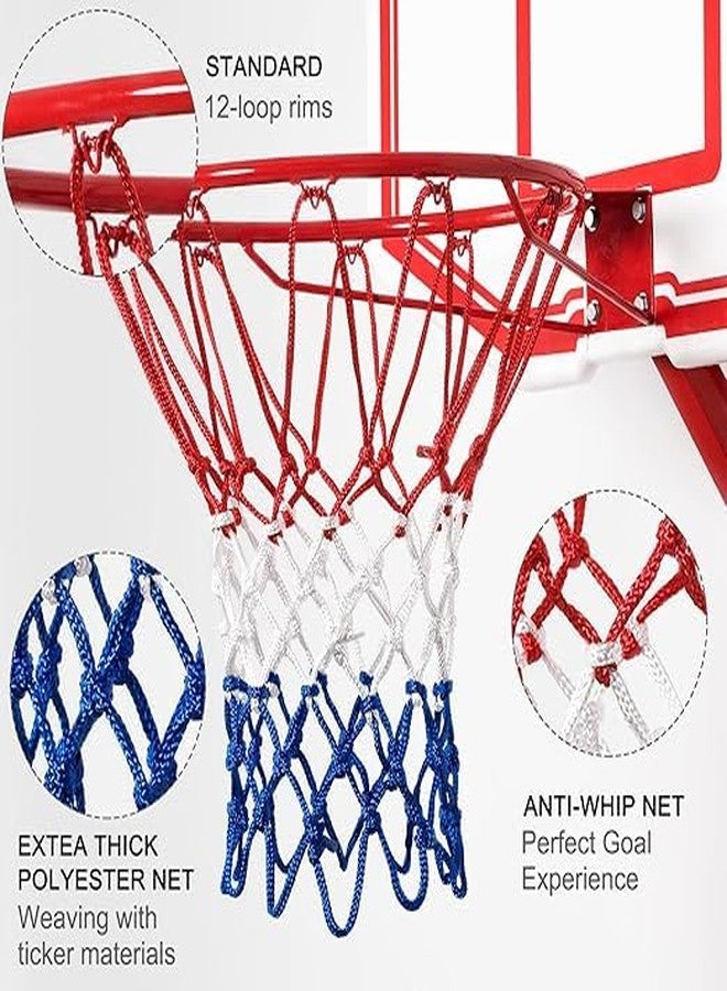 ساميلي طوق كرة سلة يُثبت على الحائط بحلقة قياسية للعب في الأماكن المغلقة والمفتوحة | مثالي للرياضات الجماعية (18 بوصة) - Image 4