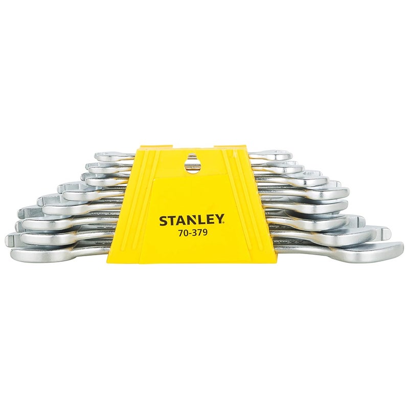 Stanley STANLEY 70379 Steel Double Open End Spanner Set Silver  - Image 1