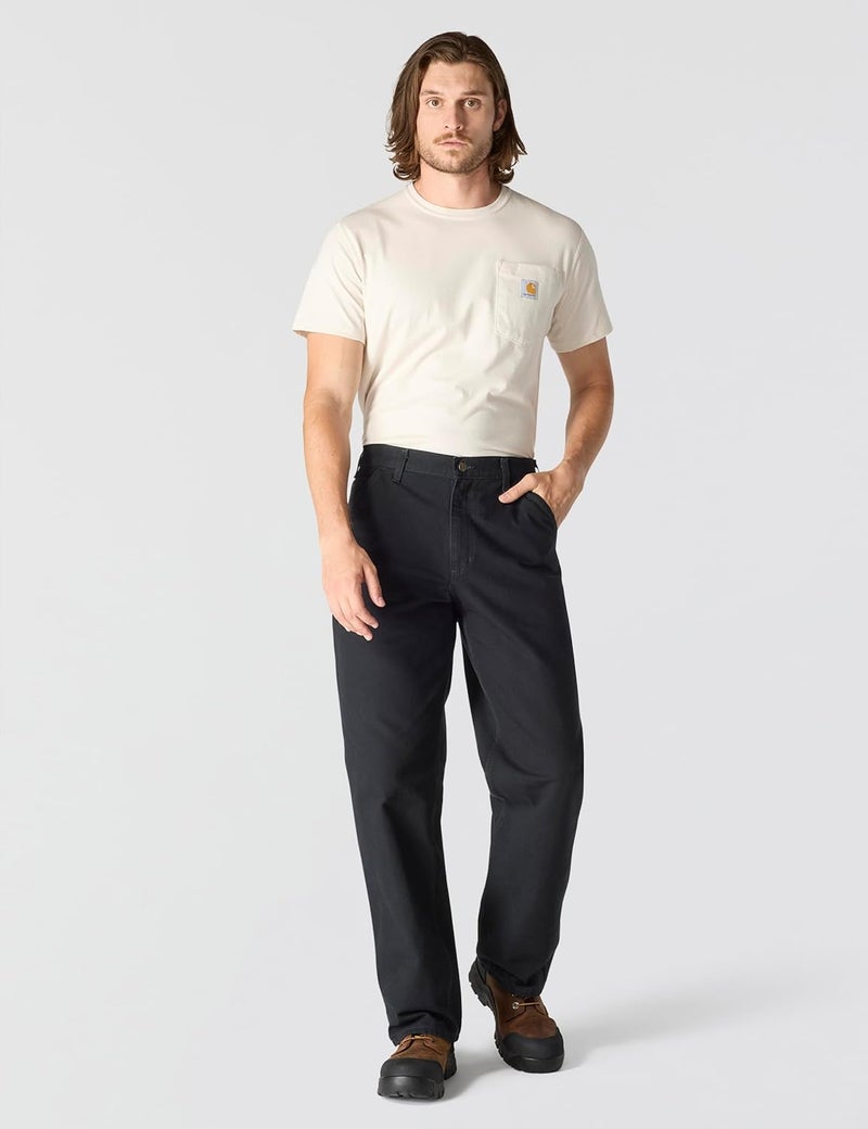 Carhartt Men's Washed Duck Work Dungaree Pants - Black, 31W / 32L - Image 5