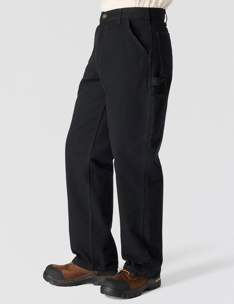 Carhartt Men's Washed Duck Work Dungaree Pants - Black, 31W / 32L - Image 3