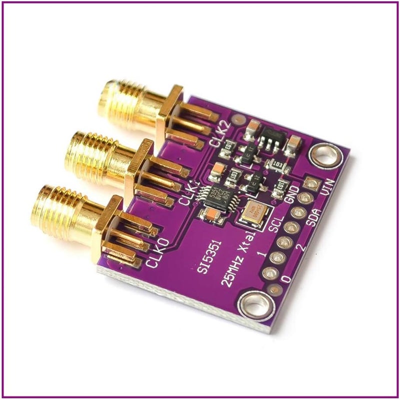 WSDMAVIS 3Pcs Si5351 I2C 25MHz Programmable Clock Generator Breakout Board 8KHz to 160MHz High Frequency Signal Generator Fit for Replacing Crystals PLLs - Image 3