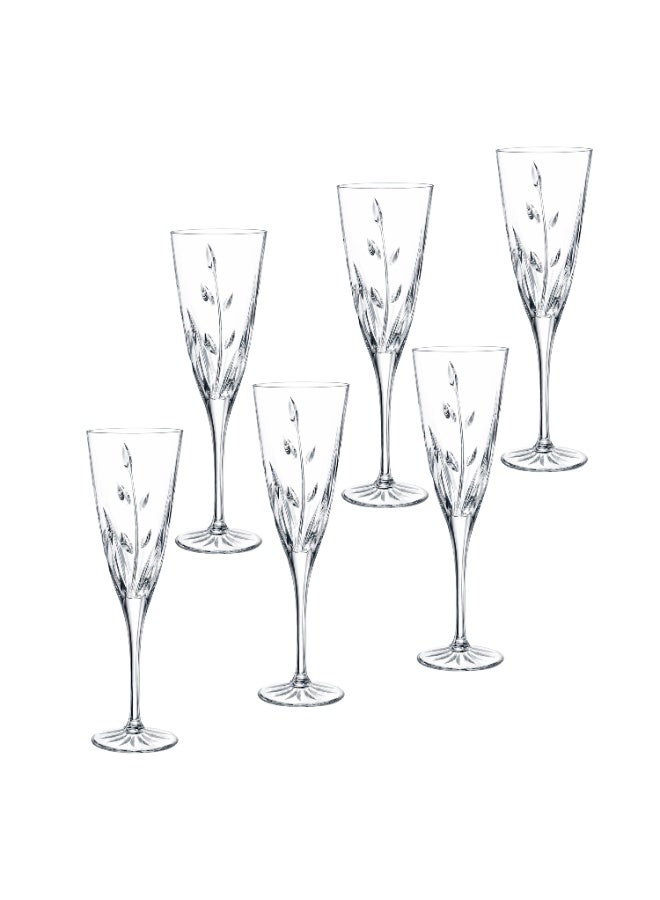 RCR 🥂✨ Luxury crystal juice glass set with a tree branch pattern, 6 pieces – 22 cm tall ✨🥂 - Image 3
