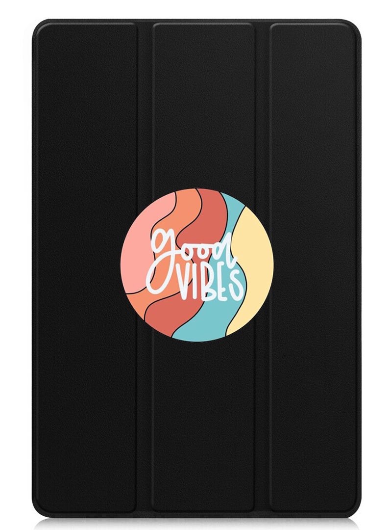 Theodor Protective Flip Case For Xiaomi Pad 7 & Xiaomi Pad 7 Pro With Trifold Stand Auto Wake Sleep Shockproof Cover - Good vibes (2) - Image 1