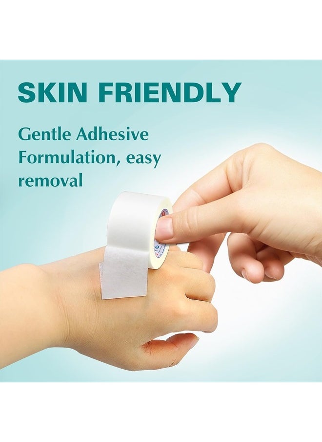 General Medi Soft Paper Surgical Tape 1" x 10.9 Yards, Gentle Adhesion (12 Rolls)  - Image 3