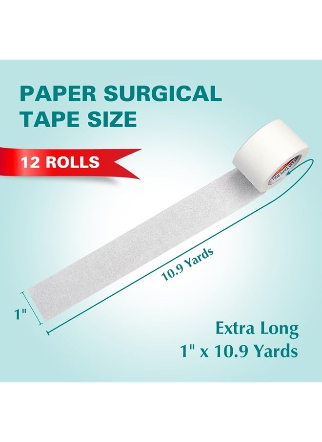 General Medi Soft Paper Surgical Tape 1" x 10.9 Yards, Gentle Adhesion (12 Rolls)  - Image 2