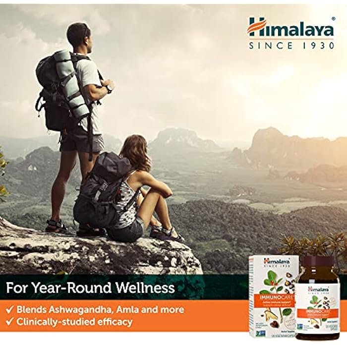 Himalaya ImmunoCare - Herbal Immune Support Supplement with Ashwagandha and Amla - Vegan, Non-GMO, Gluten Free, 840 mg, 120 Capsules - Image 3