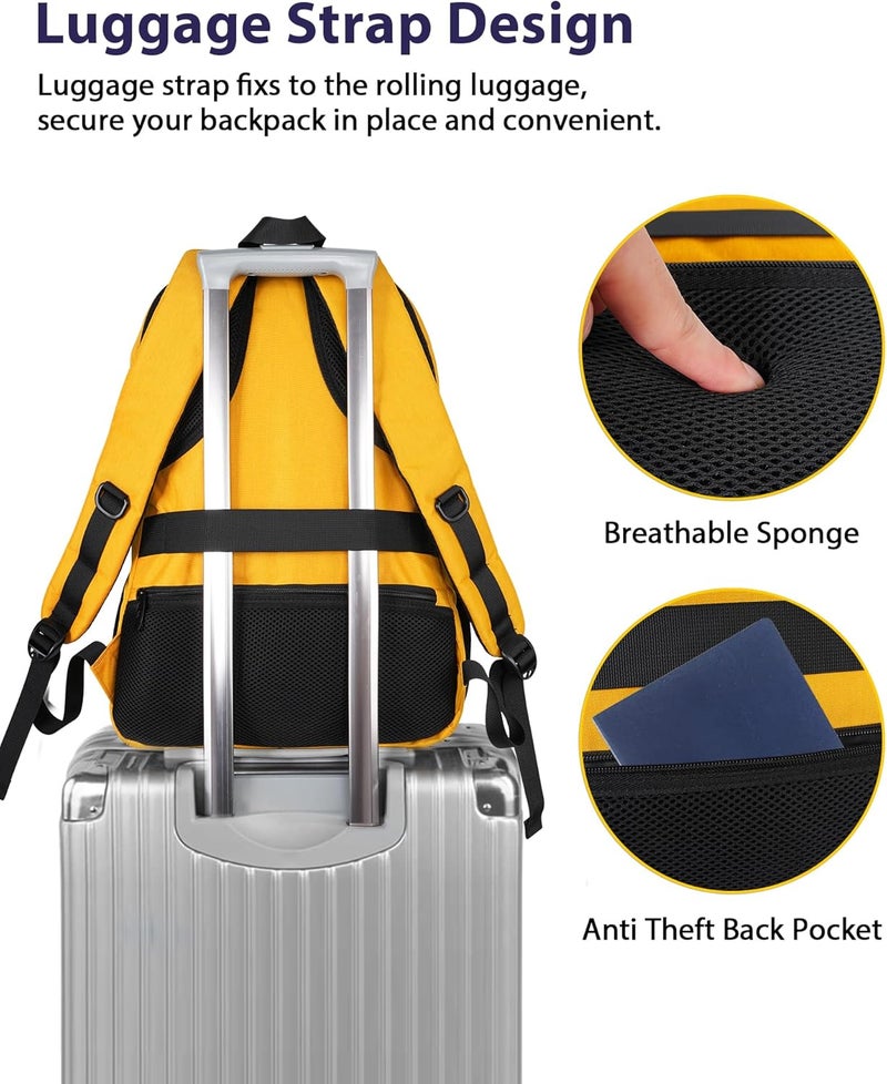 MATEIN Travel Backpack, Large Travel Backpack for Women & Men Airline Approved, Carryon Backpack with Laptop Compartment TSA Approved, Water Resistant Sturdy 17 inch Laptop Bag - Image 3