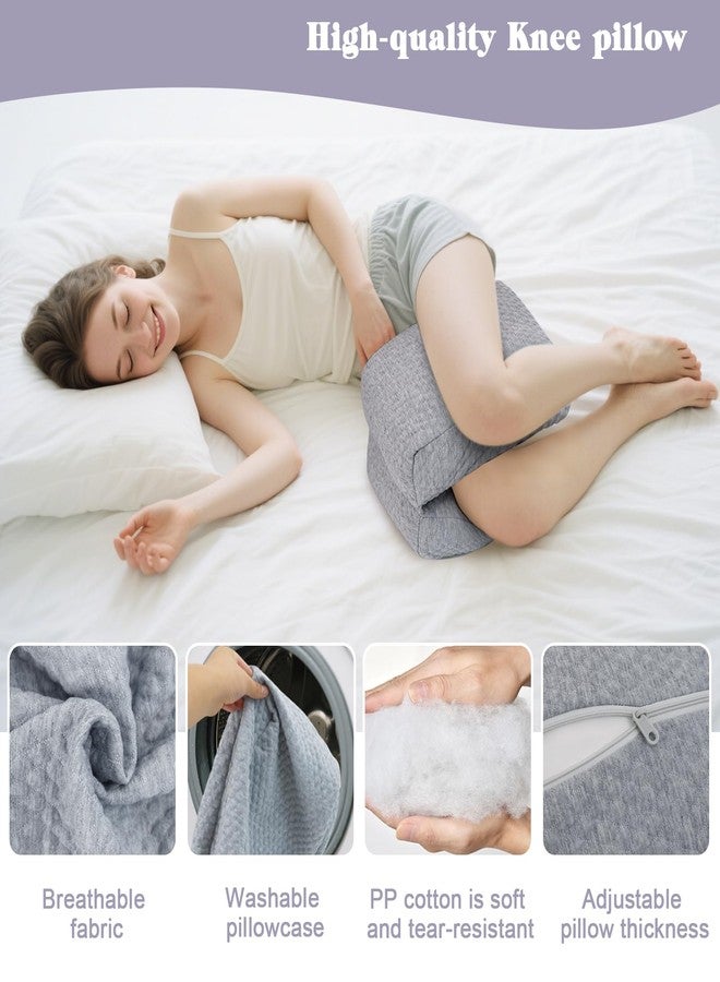 RoamReady Knee Pillow for Side Sleepers, Leg and Ankle Support Pillow for Hip Pain Smooth Spine Alignment for Better Sleep, Ideal Pillows for Side Sleeping Knee and Back Pain Relief, Light Gray - Image 5