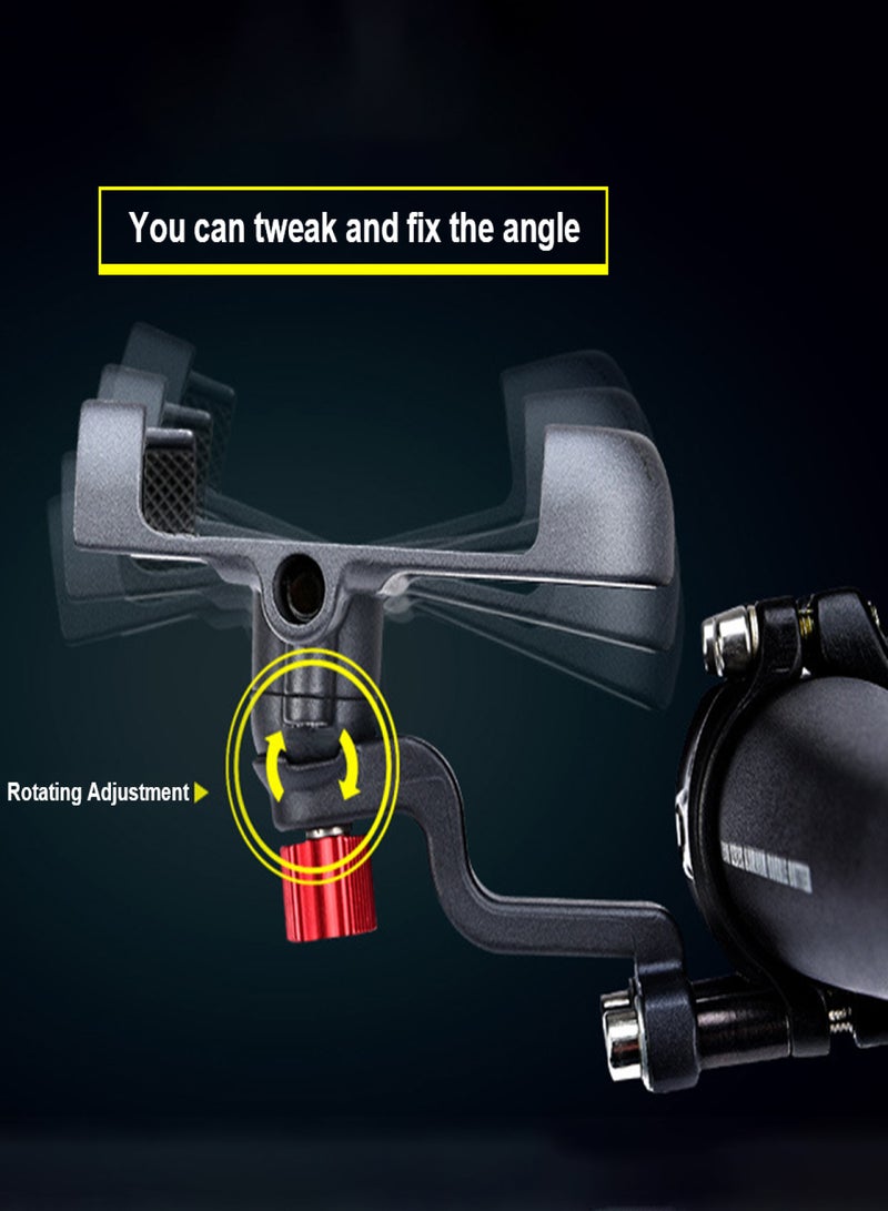 Promend Bicycle Mobile Phone Holder Aluminum-Alloy for GPS Adjustable Rotating Handlebar Bracket Universal Motorbike Electric Motorcycle Mountain - Image 5