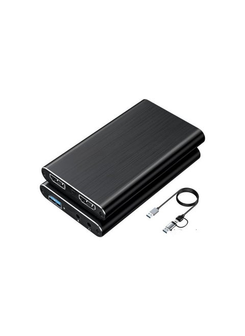 Video Capture Card USB 3.0 – 4K HDMI Loop-Out, 1080P 60FPS Game Streaming Capture for Consoles, PC & Camera