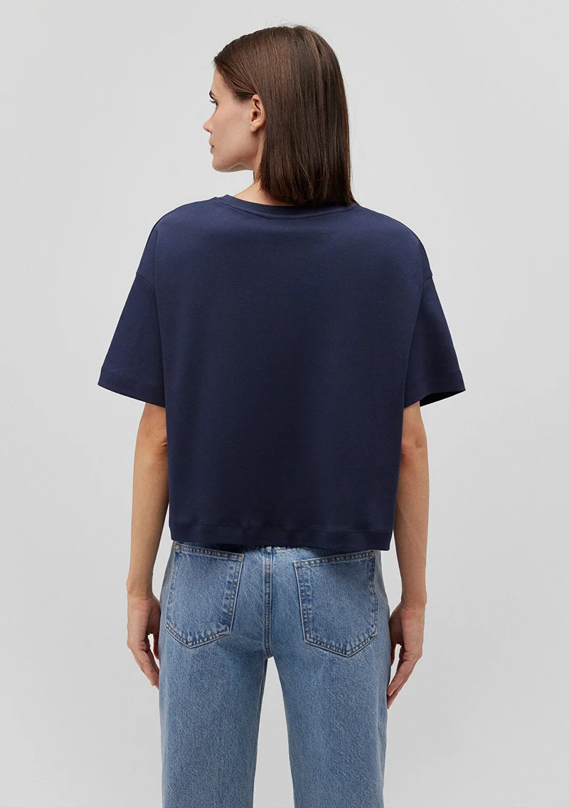مافي Blue Basic T-Shirt