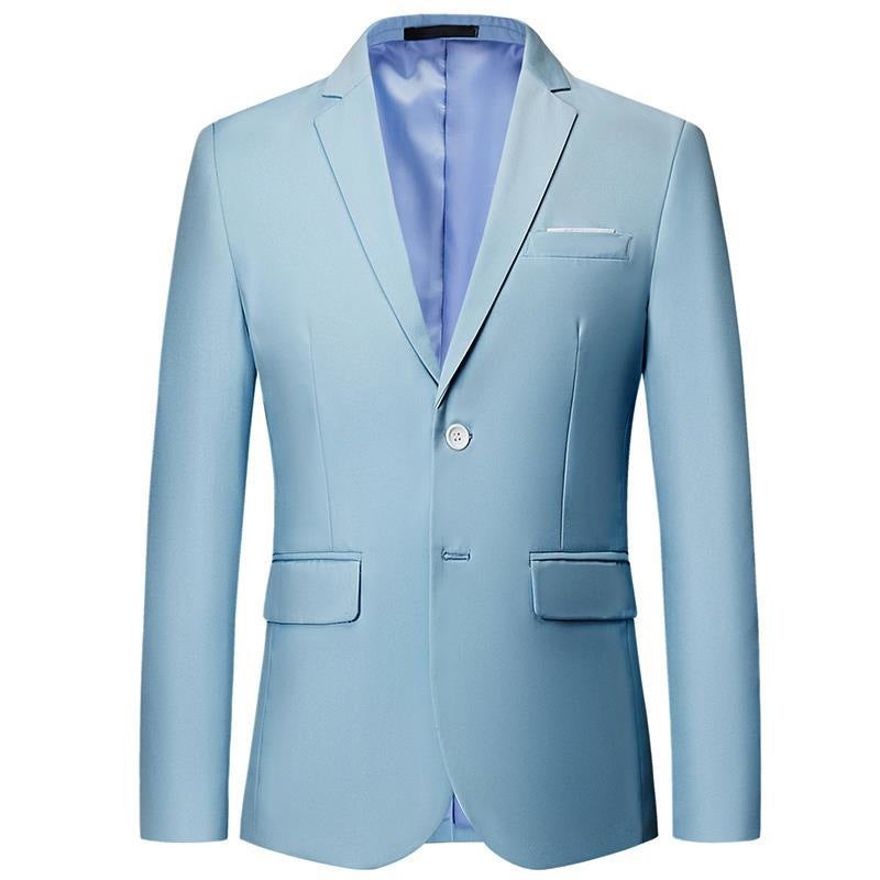 Purple Slimming Oversize Studio Two-button Korean-style Slim-fit Small Suit Jacket Men's Overalls Host Dress - Image 1