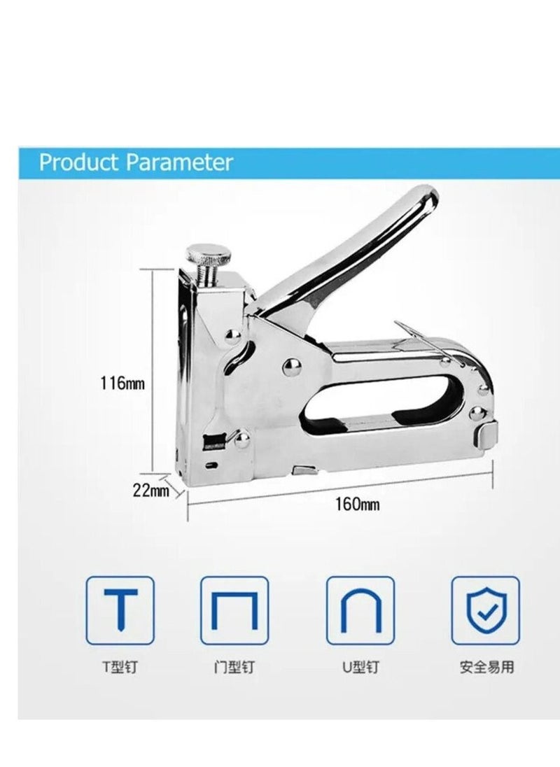 4basix - Heavy Duty Stapler Gun Tacker for Wooden Furniture Nail Gun - Image 1
