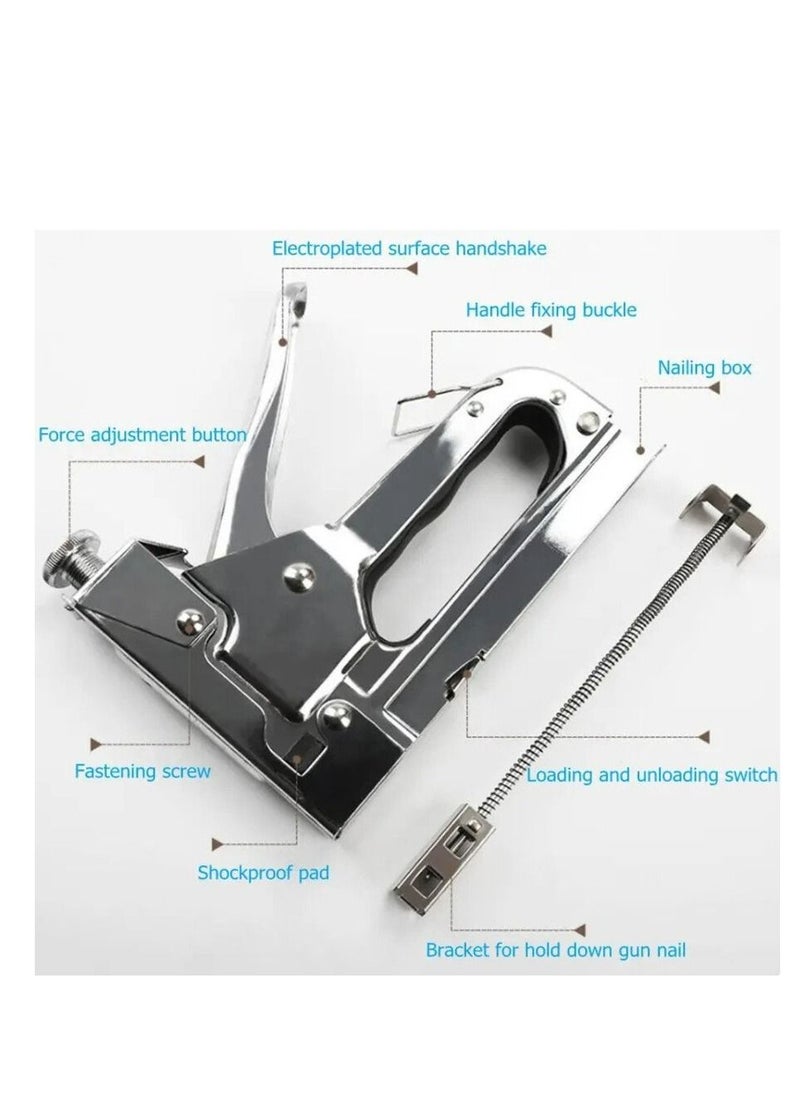 4basix - Heavy Duty Stapler Gun Tacker for Wooden Furniture Nail Gun - Image 1