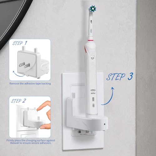 KOPBTBOY Wall Charger for Oral-B Braun Electric Toothbrush, Toothbrush Outlet Charger for Oral-B/Braun Most Models（Excluding iO 7/8/9/10 and Pulsonic Series） White - Image 2