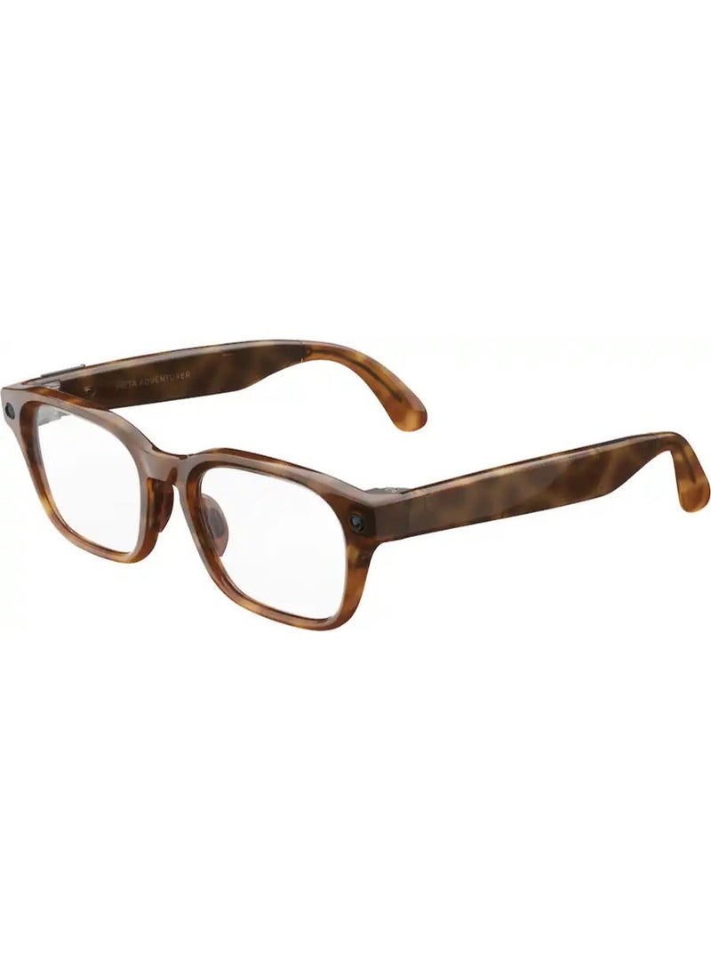 Meta 155 mAh Meta - Adventurer - Smart AI glasses for Women, Men—Meta AI, 12MP Camera, Live Translate — 3K HD - Clear Lenses - Classic Tortoise - Size: Large Classic Tortoise - Image 1