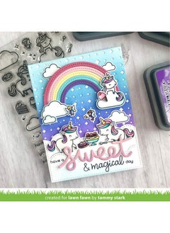 Lawn Fawn Unicorn Picnic Clear Stamps And Dies 2 Items  - Image 5