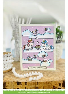 Lawn Fawn Unicorn Picnic Clear Stamps And Dies 2 Items  - Image 4