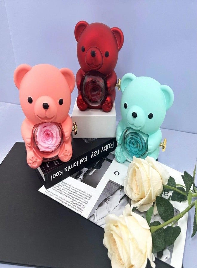 CIRBOX Bear Ring Box,Valentine's Day Rings Gift Case,Proposal Engagement Wedding Ring Box,Valentines Day (Multi Color) - Image 2