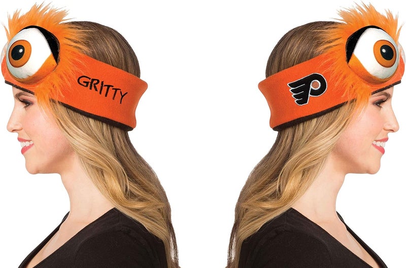 Rasta Imposta NHL’s Philadelphia Flyers Gritty Mascot Headband Hockey, Men and Women, One Size Fits Tweens to Adults, Orange - Image 2