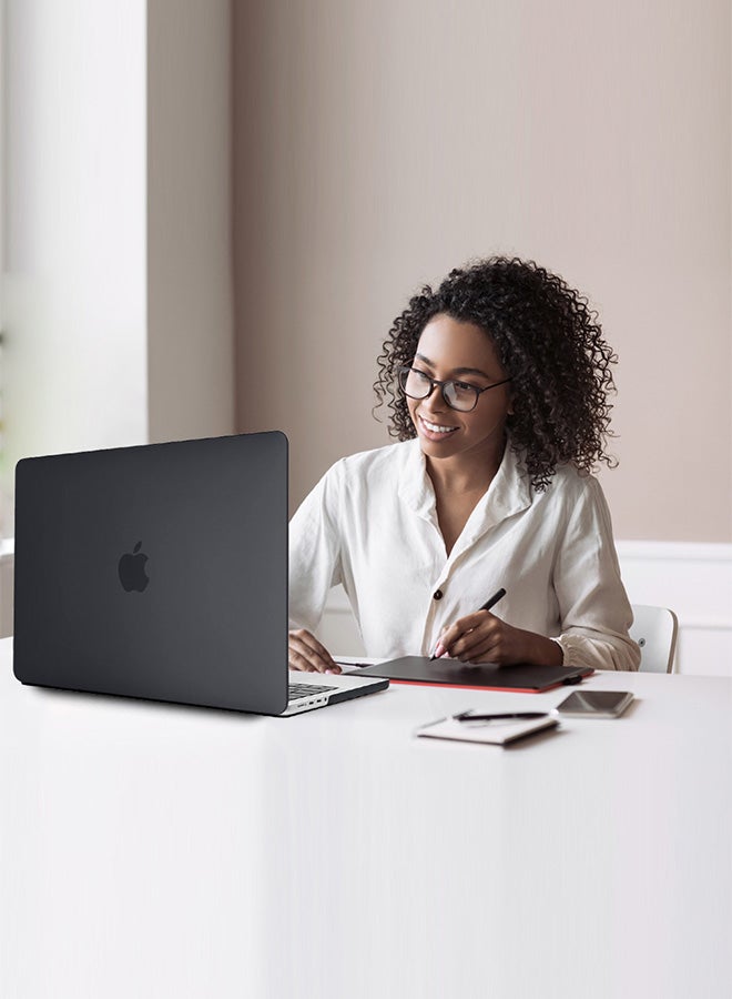 CATANES MacBook Air 14.2 Inch Case (2023-2021 Release) Models A2442 / A2779 Plastic Hard Shell Case Black  - Image 3