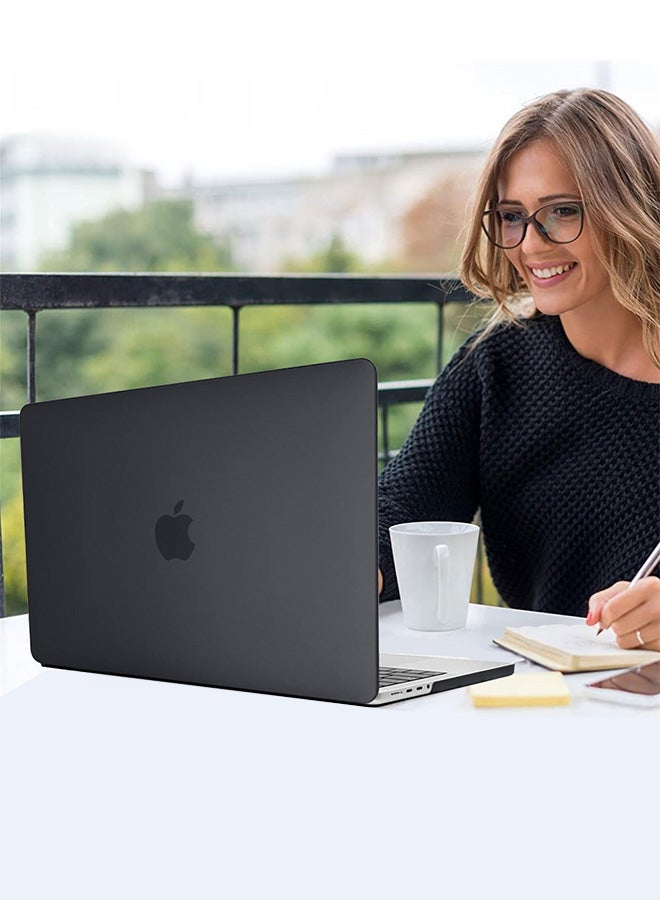 CATANES MacBook Air 14.2 Inch Case (2023-2021 Release) Models A2442 / A2779 Plastic Hard Shell Case Black  - Image 5