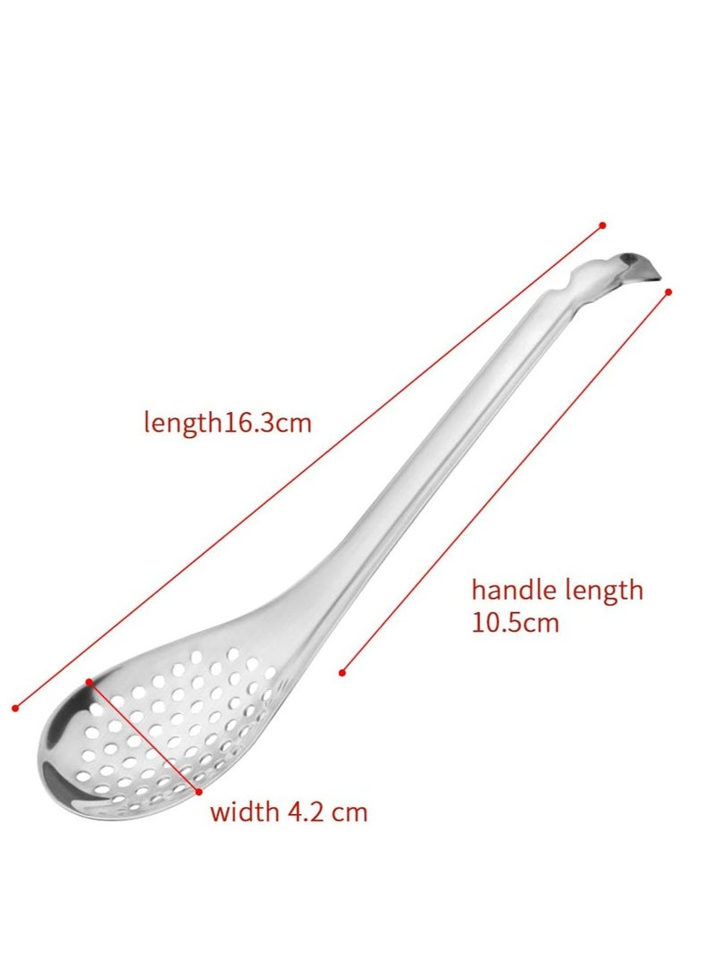 Loquat 2-Piece Spherification Spoon Molecular Slotted Spherical Spoon Kitchen - Image 2