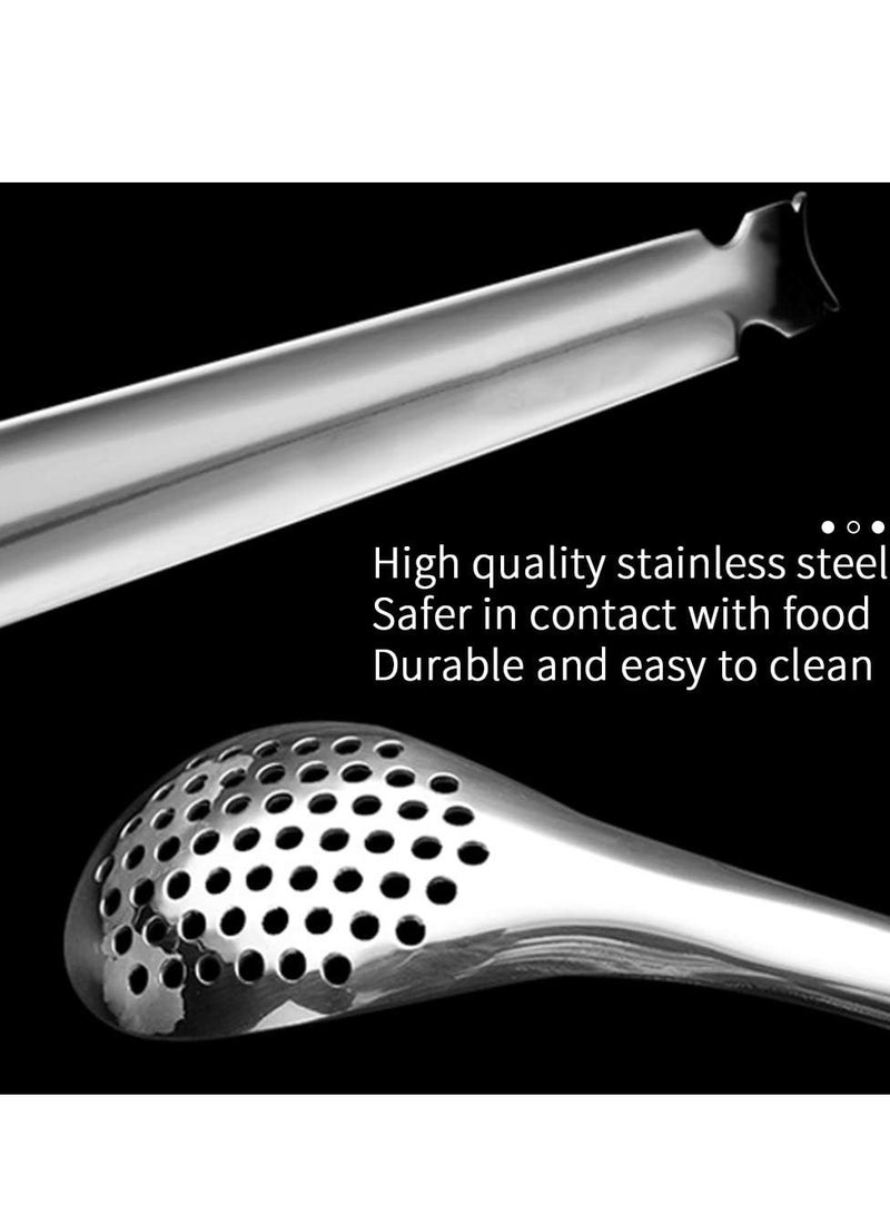 Loquat 2-Piece Spherification Spoon Molecular Slotted Spherical Spoon Kitchen - Image 3