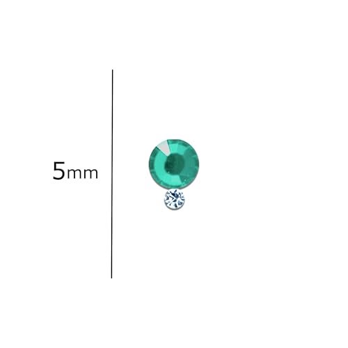 Comet Busters Round Teal Crystal Bindi (BIN327)(5mm) - Image 2