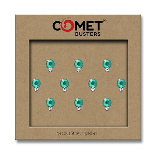 Comet Busters Round Teal Crystal Bindi (BIN327)(5mm) - Image 5