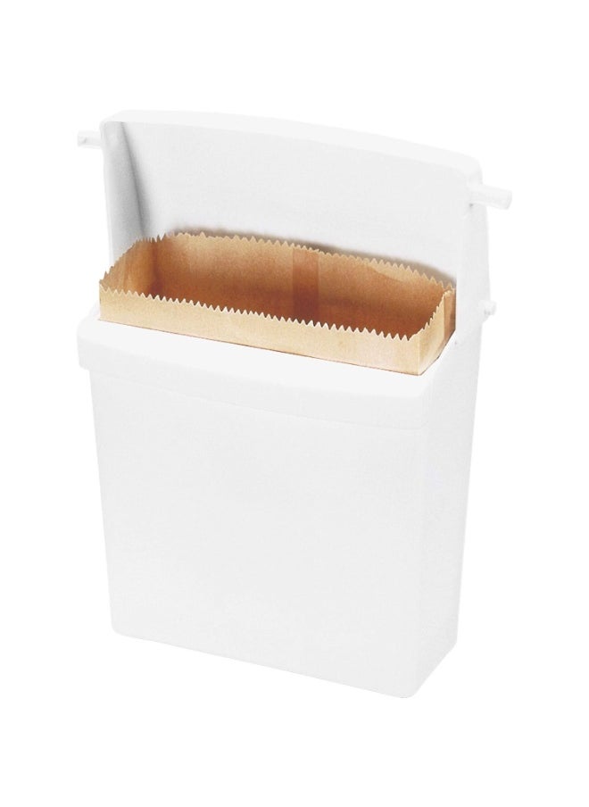 Rubbermaid Commercial Products Rubbermaid Commercial Products Wall-Mounted Sanitary Napkin Receptacle Rigid Liner Easy to Clean Durable Space Saving for Restrooms  - Image 2