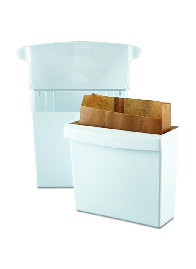 Rubbermaid Commercial Products Rubbermaid Commercial Products Wall-Mounted Sanitary Napkin Receptacle Rigid Liner Easy to Clean Durable Space Saving for Restrooms  - Image 4