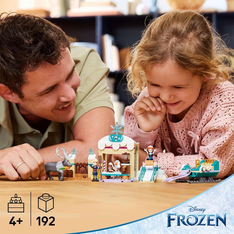 LEGO ǀ Disney Frozen Anna’s Sleigh Adventure, Hot Chocolate Stand with a Kristoff Minidoll, plus Olaf and Sven Figures, Princess Building Toy for 4+ Year Old Girls 43256 - Image 4