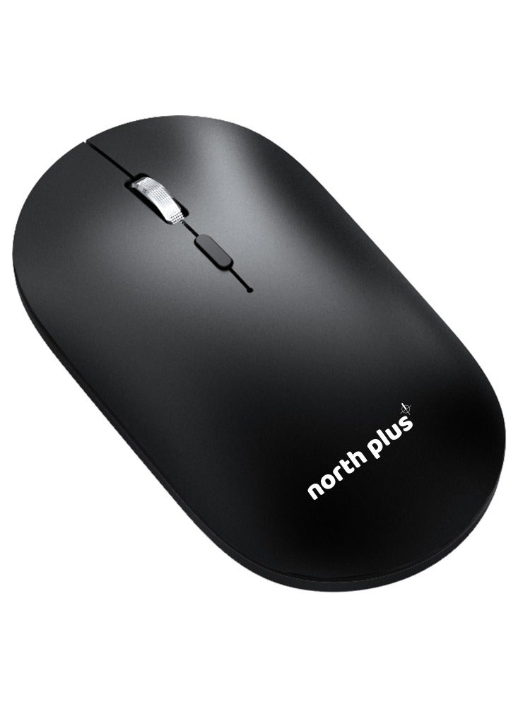 NorthPlus MX16 Wireless Mouse – Dual Mode (2.4G + Bluetooth), Rechargeable 800mAh Battery, Adjustable DPI (1200/1600/2000), 5 Buttons, Ergonomic Design, 15m Stable Connection for PC/Laptop