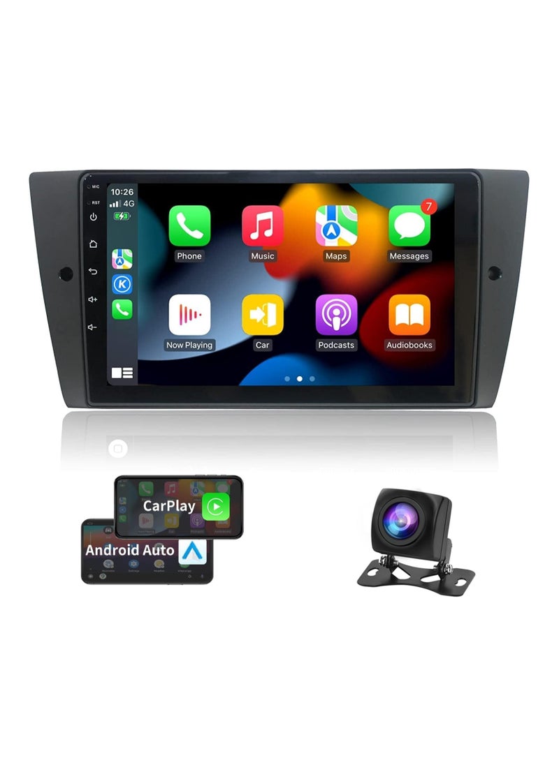 SHEZA STAR - Android Car Stereo for BMW 3 Series E90 E91 E92 E93 2005 To 2013 4GB RAM 64GB ROM 9 Inch Support Apple Carplay, MirrorLink WiFi BT, IPS Touch Screen with AHD Camera Included - Image 1