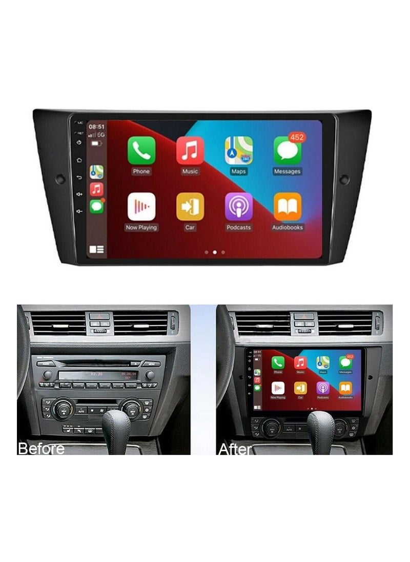 SHEZA STAR - Android Car Stereo for BMW 3 Series E90 E91 E92 E93 2005 To 2013 4GB RAM 64GB ROM 9 Inch Support Apple Carplay, MirrorLink WiFi BT, IPS Touch Screen with AHD Camera Included - Image 1