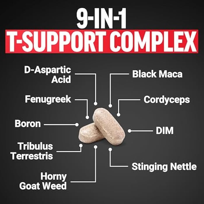 Force Factor Test X180 Boost, 9-in-1 T Support for Men with D-Aspartic Acid, Boron, Fenugreek, Tribulus Terrestris & zumXR to Help Boost Energy, Vitality & Performance, 120 Tablets - Image 5