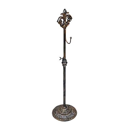 Mervkis Display Stand for Wreath Handbag Purse Adjustable Height Standing Metal Wreath Hanger Holder on Tabletop or FloorVintage Gold - Image 1